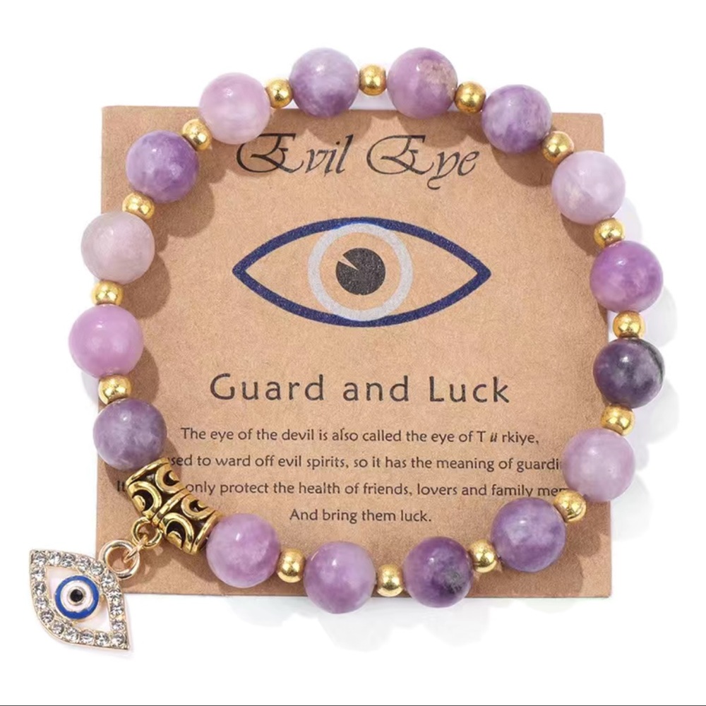 Evil's‎ Eye Natural Stone Beads Bracelet